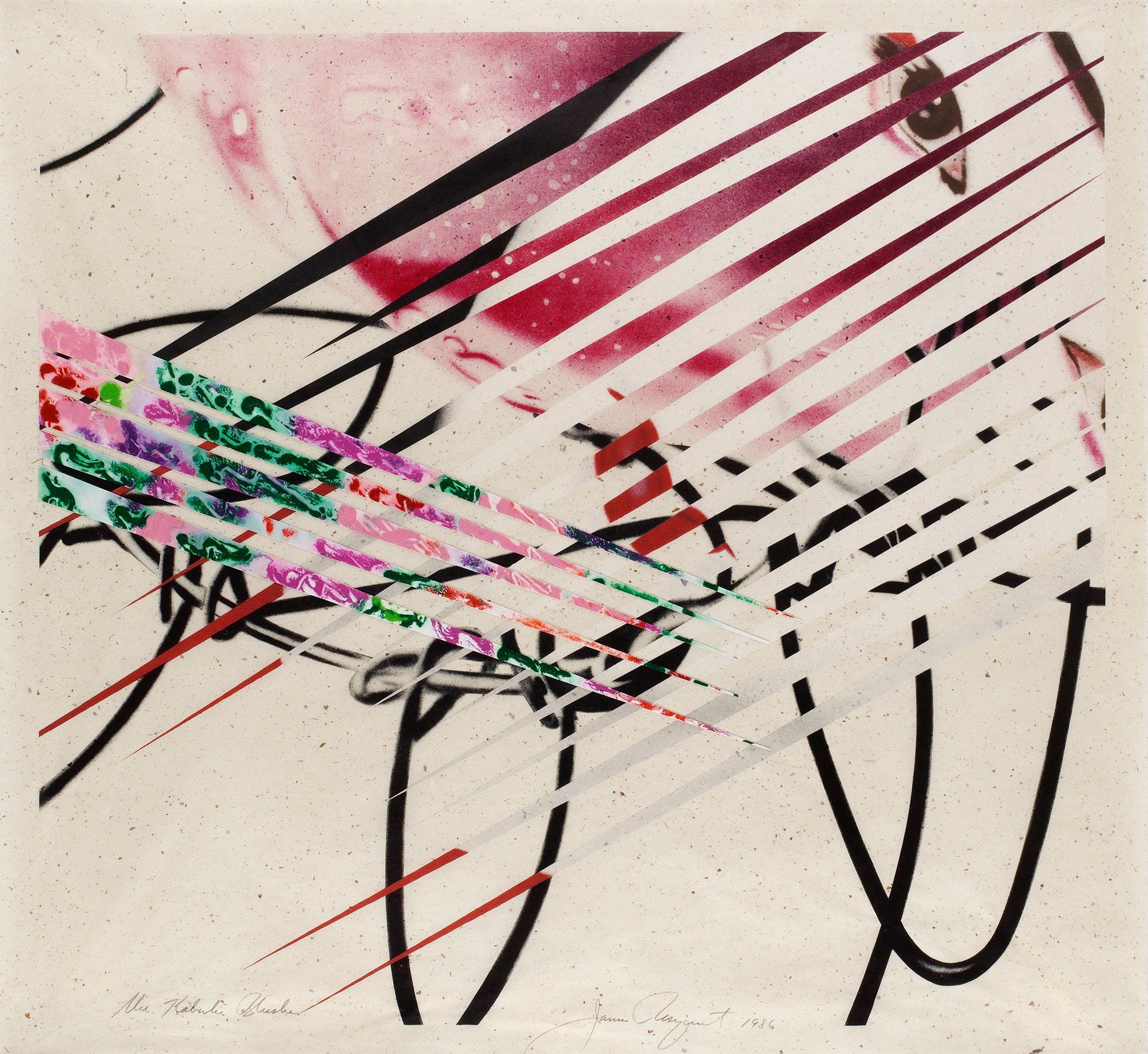 James Rosenquist Abstract Print - The Kabuki Blushes (from Secrets in Carnations) 