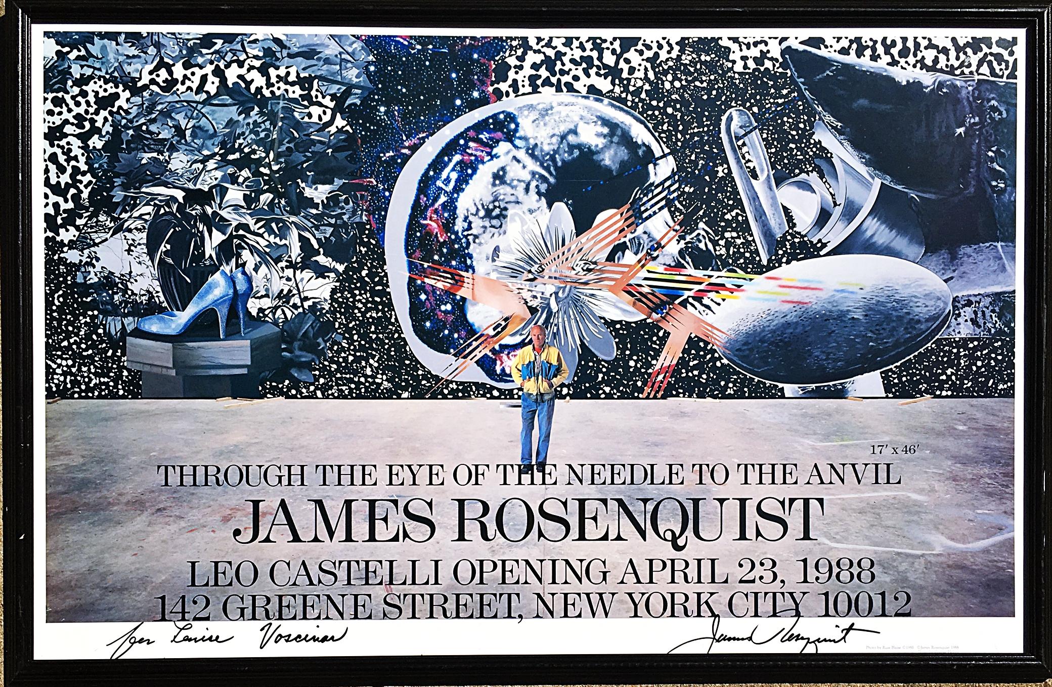 James Rosenquist
Rosenquist at Leo Castelli (signé et inscrit à la main par James Rosenquist), 1988
Affiche lithographique offset (signée à la main et Dedic)
Cadre inclus : conservé dans le cadre vintage d'origine sous plexiglas
Un objet de