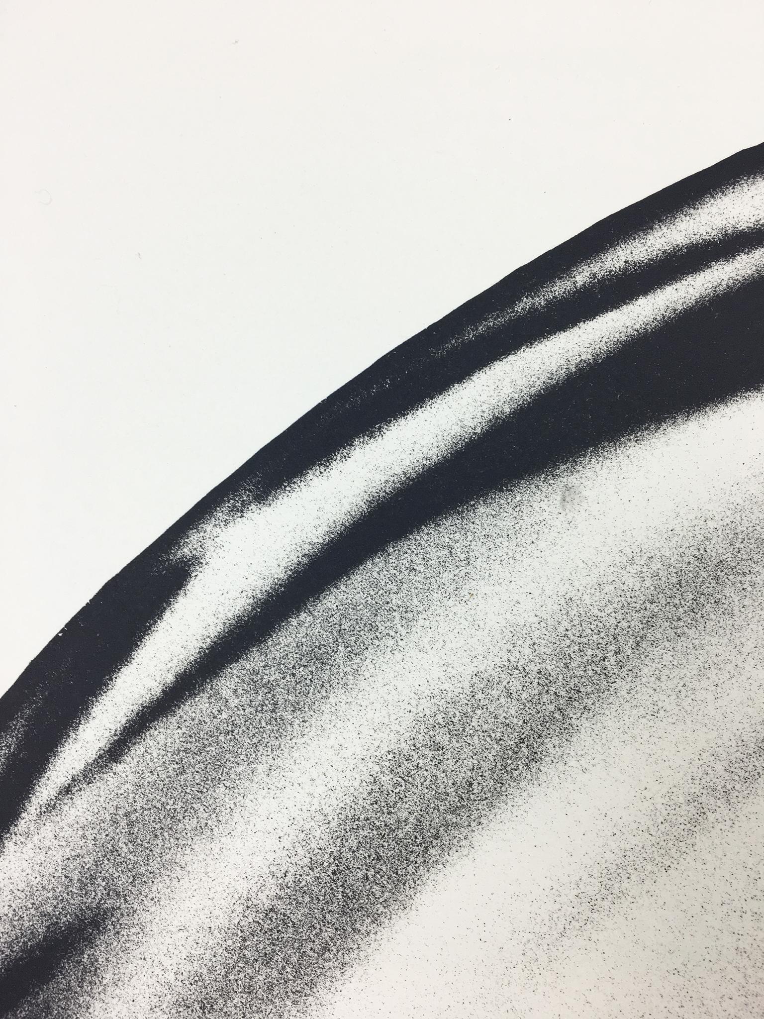 Tube James Rosenquist Black and white abstract Pop art chrome based on painting 2