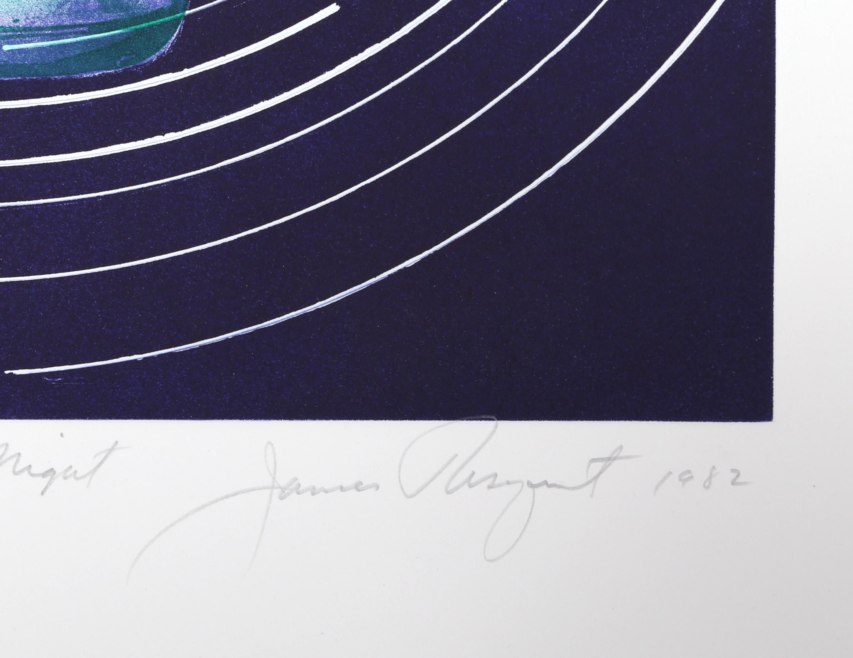 Alors que la Terre tourbillonne la nuit - Print de James Rosenquist