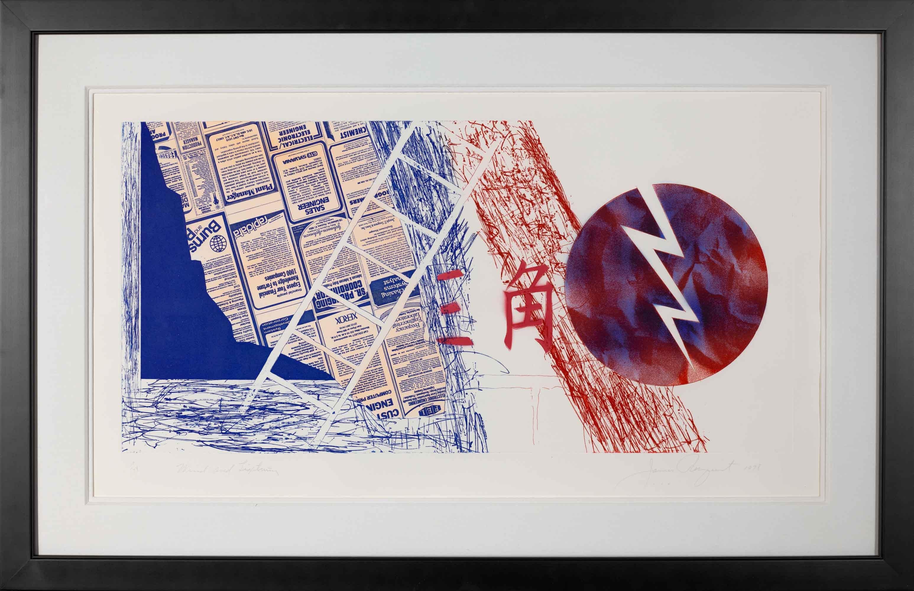 Wind and Lightning (State I) - Print by James Rosenquist