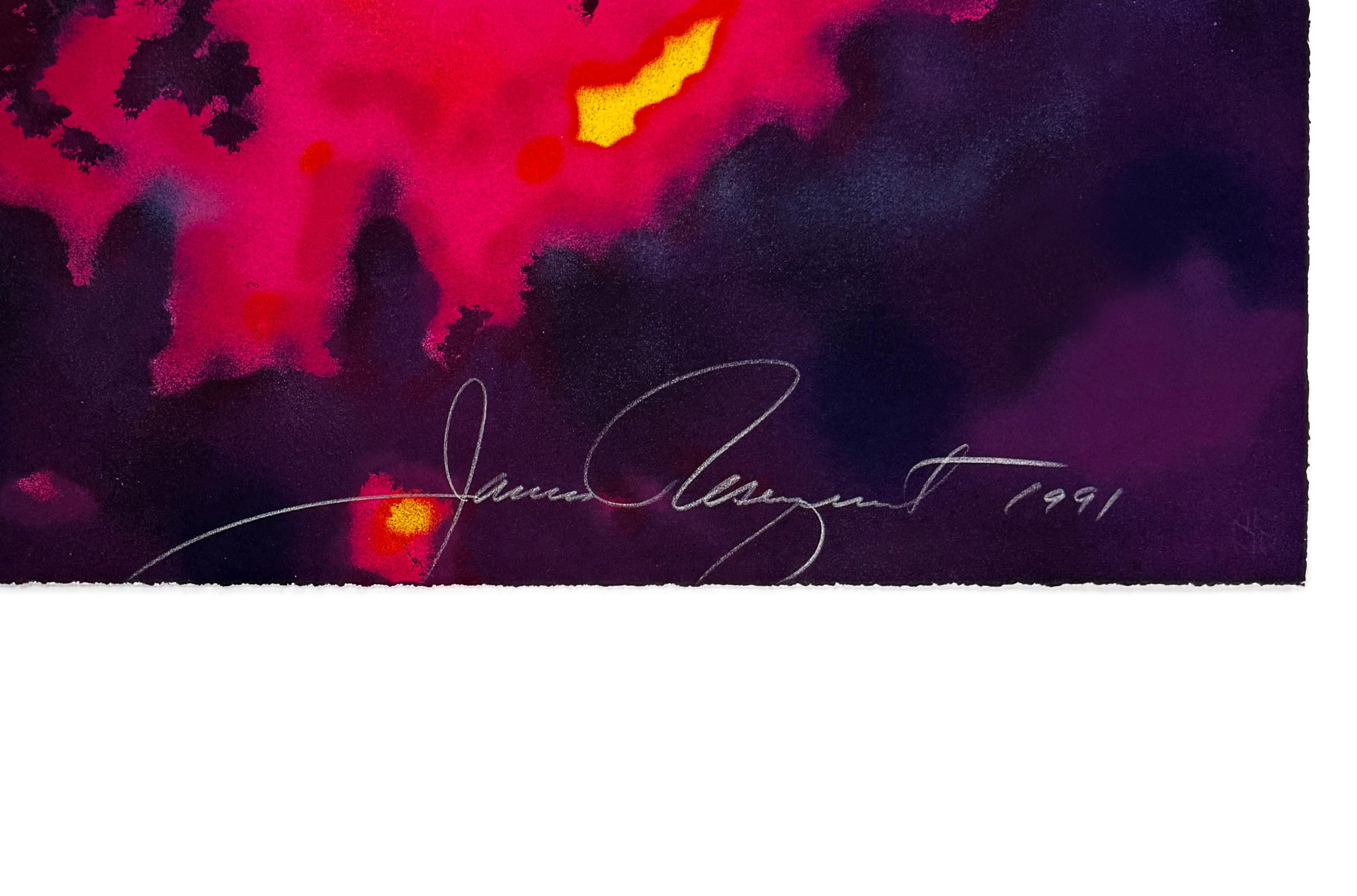 Mujer al sol (gran litografía enmarcada y firmada a mano) - Print de James Rosenquist