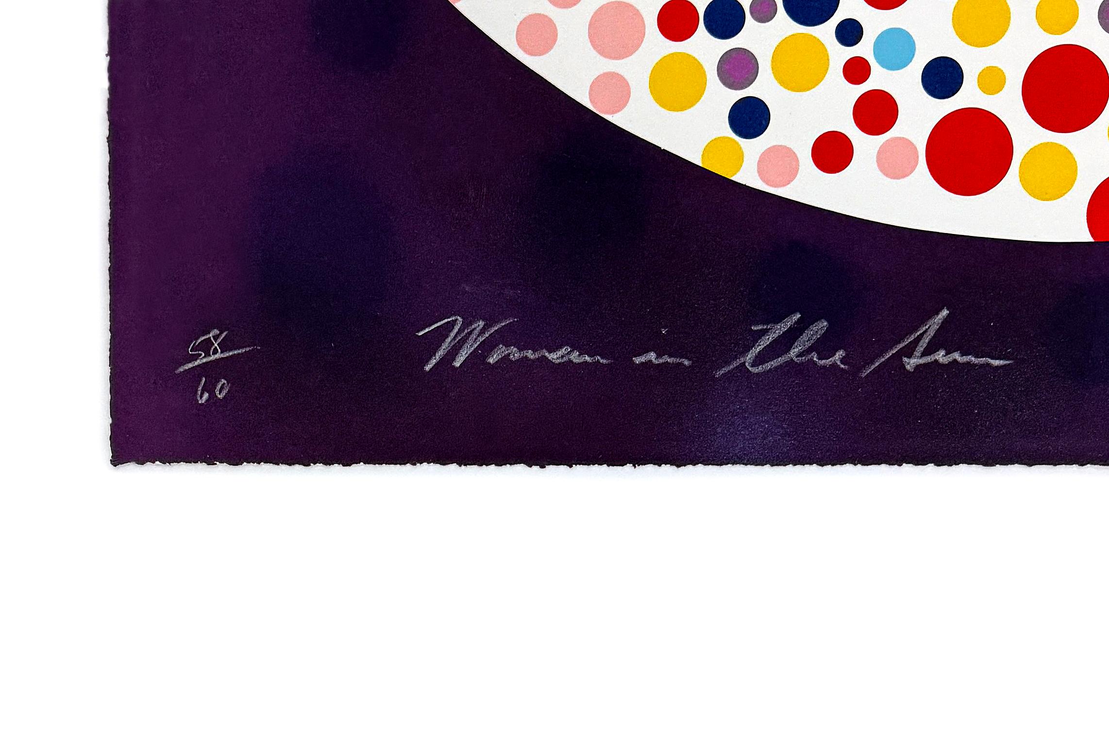 Mujer al sol (gran litografía enmarcada y firmada a mano) - Print Arte pop de James Rosenquist