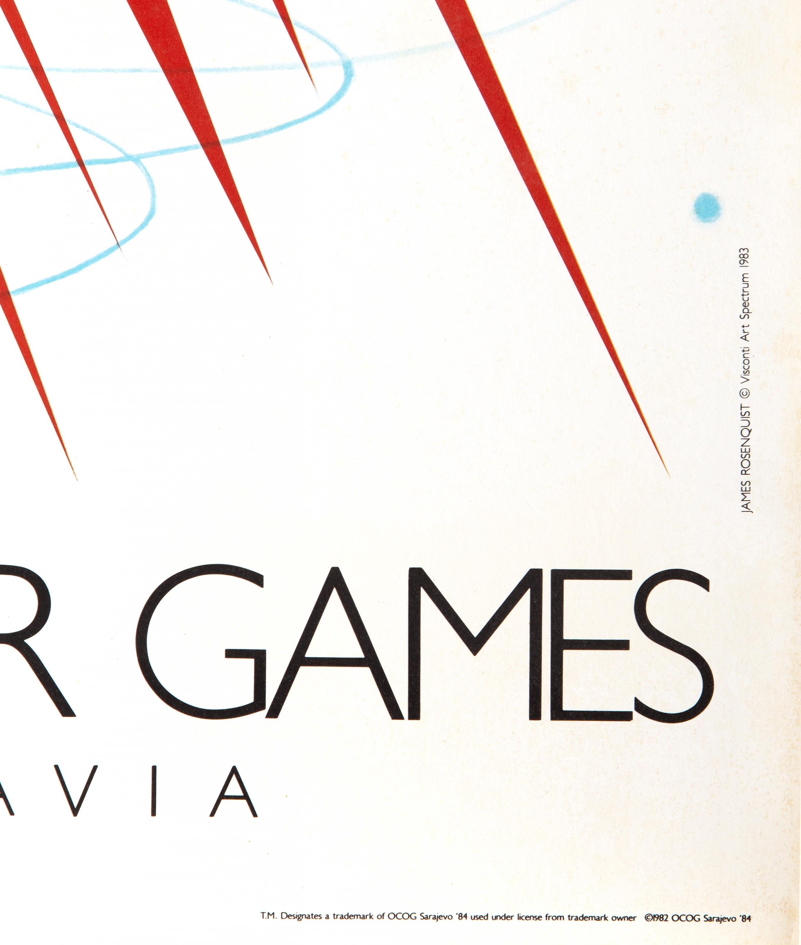 XIV Olympic Winter Games, Pop Art Poster by James Rosenquist For Sale 1