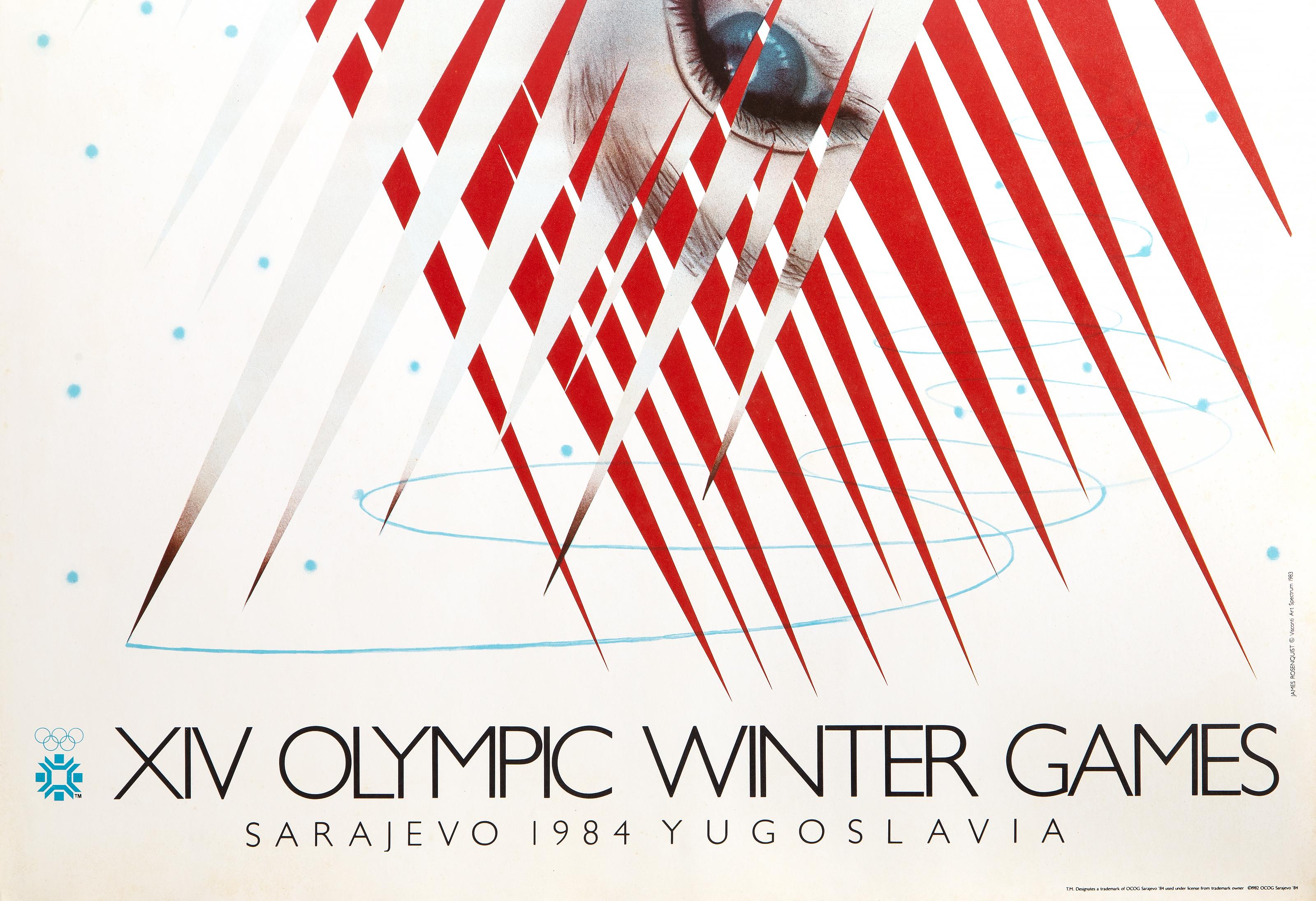 XIV Olympic Winter Games, Pop Art Poster by James Rosenquist For Sale 2
