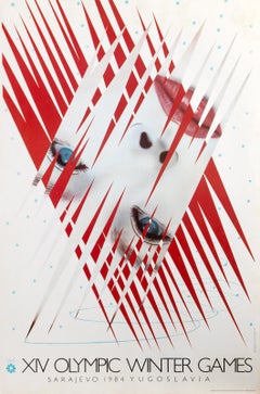 Affiche Pop Art de James Rosenquist pour les Jeux olympiques d'hiver de XIV