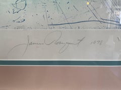 James Rosenquist Aguafuerte enjuagado