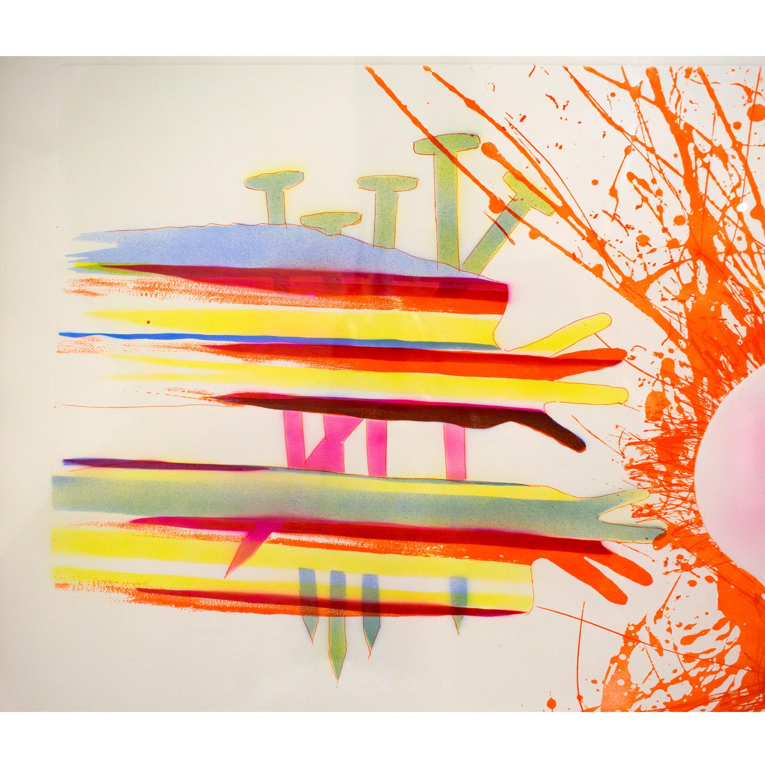 Fatto a mano James Rosenquist Acquaforte vibrante 