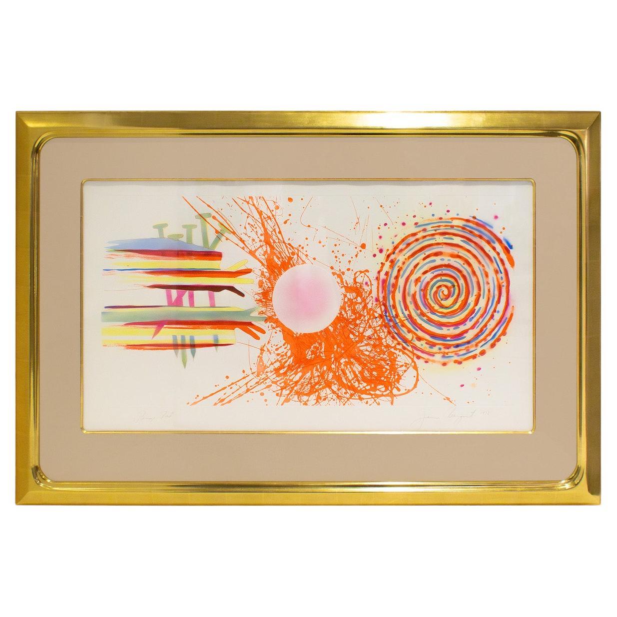 James Rosenquist Grabado vibrante "Rouge Pad" 1978 (Firmado y numerado)