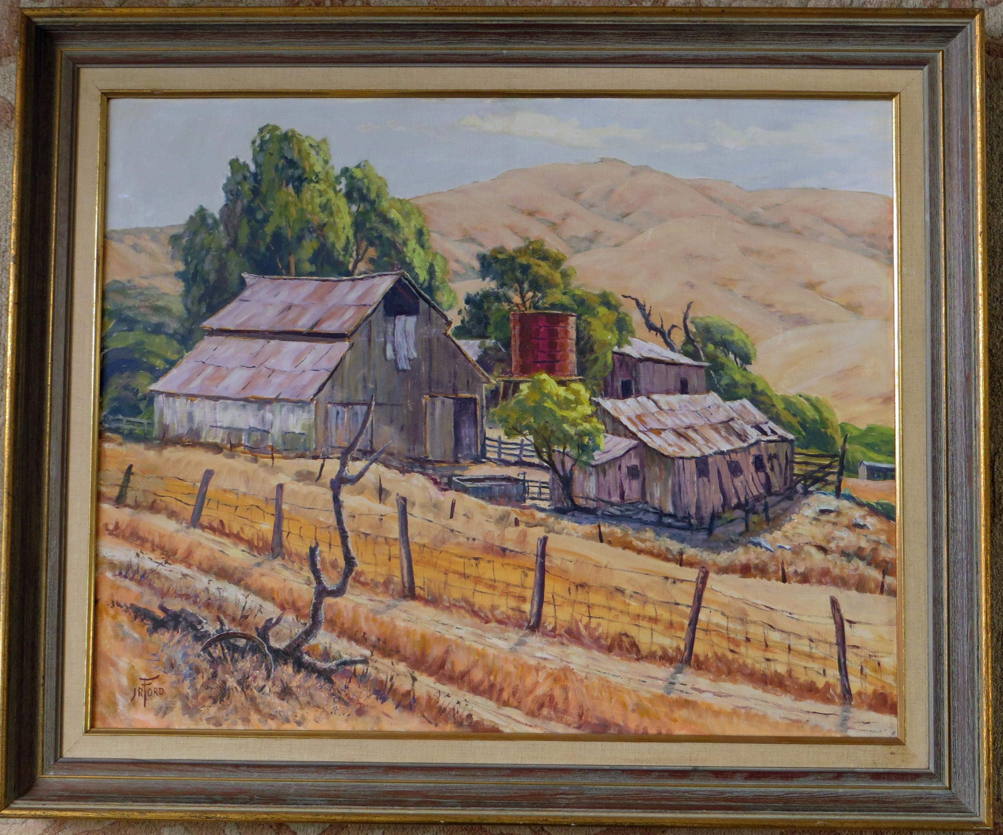  Rancho El Camino im Sommer – Painting von James Russell Ford