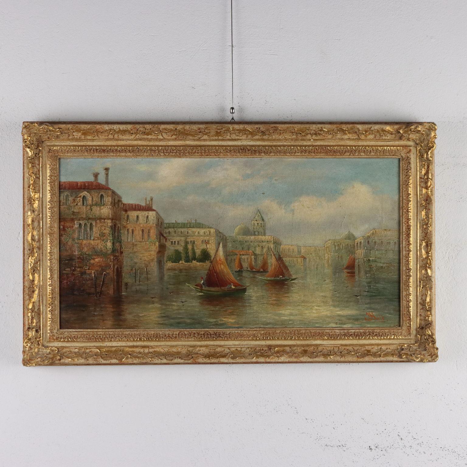 View Of Venice, 19th century - Painting by James Salt