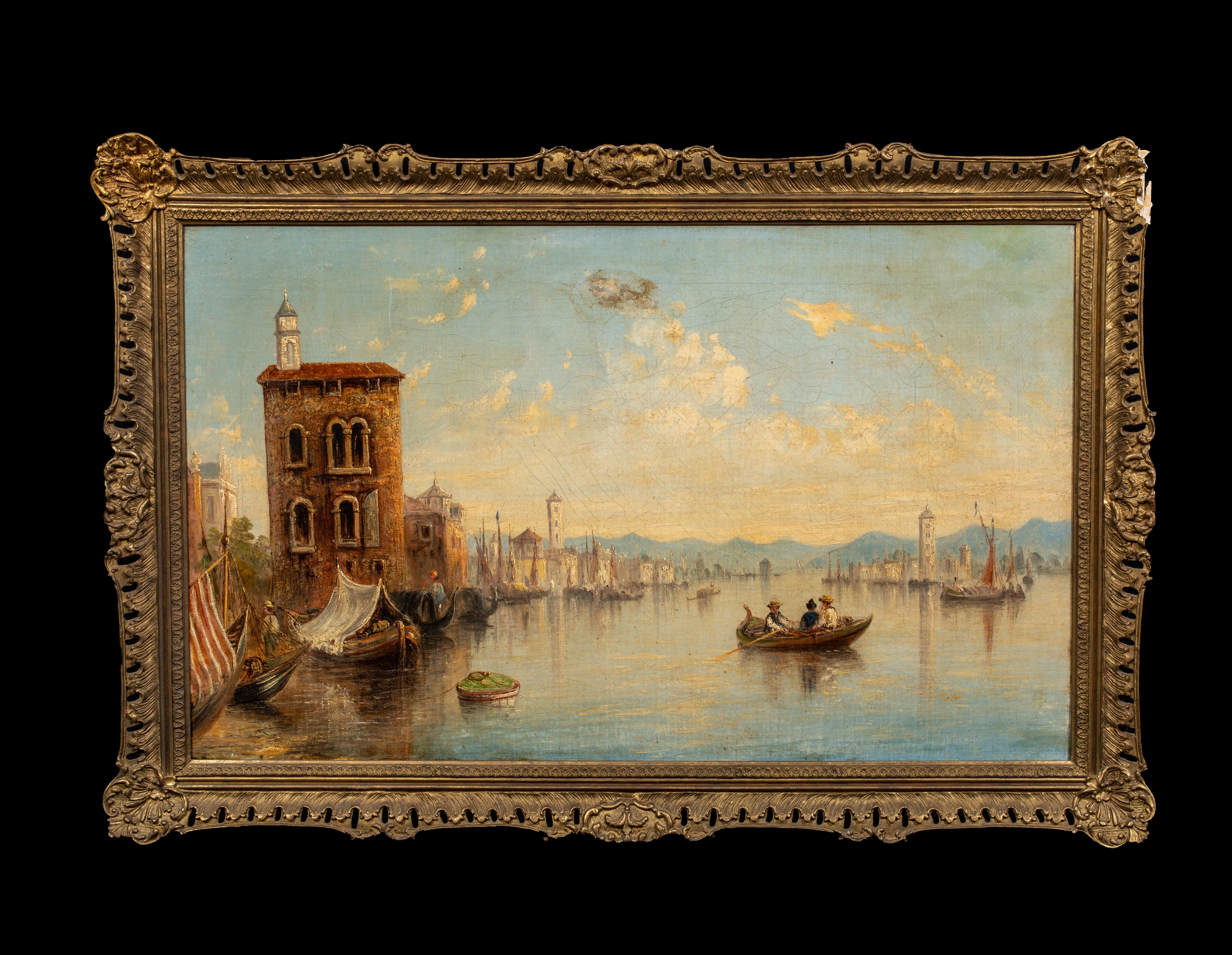 View Of Venice, 19th century - Painting by James Salt