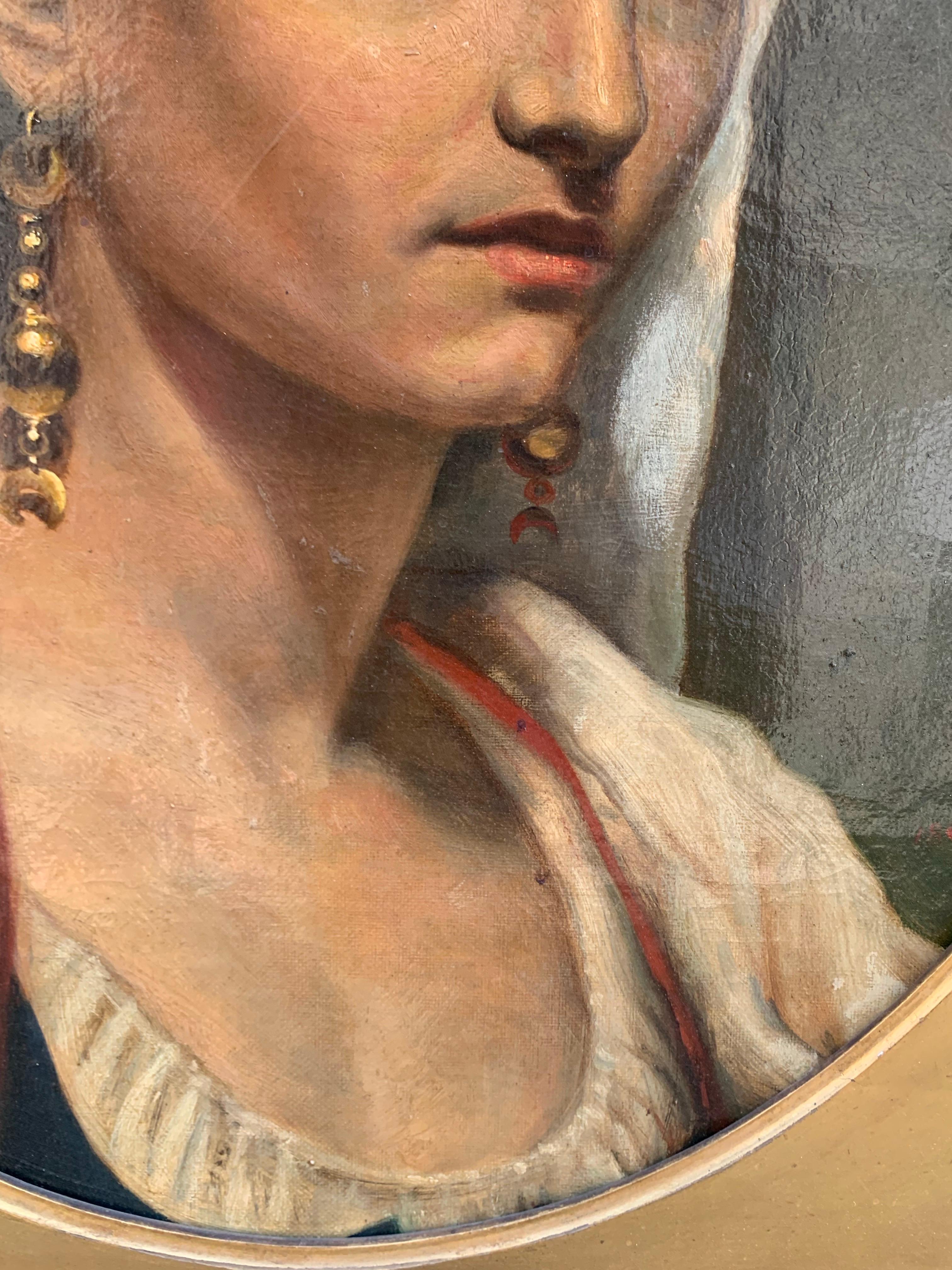 Italian Woman With Coral Necklace And Ciociaria Costume. James Sant (1820-1916) 5