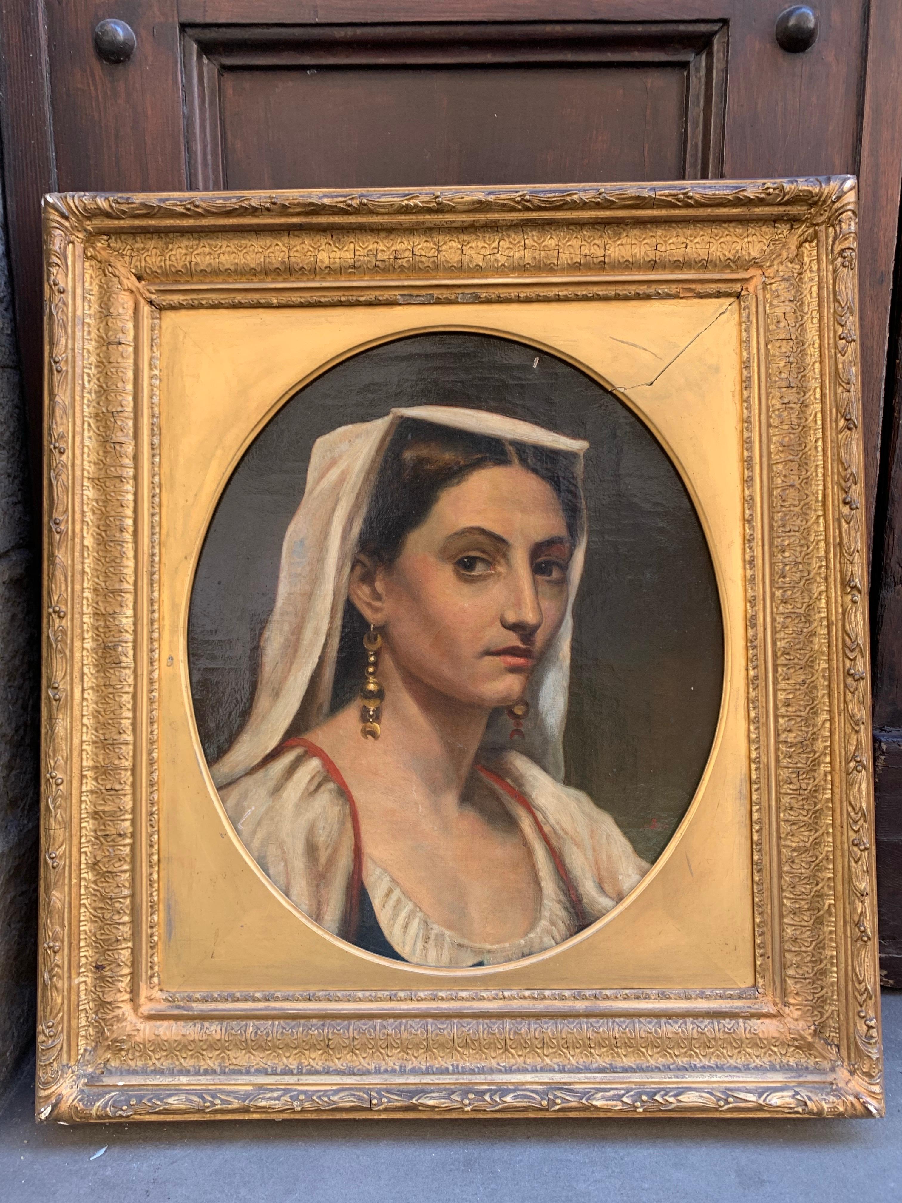 Italian Woman With Coral Necklace And Ciociaria Costume. James Sant (1820-1916) 8