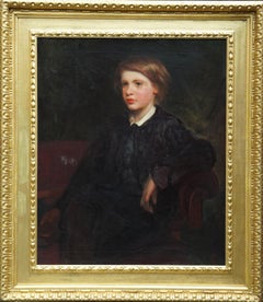 Portrait of Francis Egbert Hollond - British Victorian art oil painting