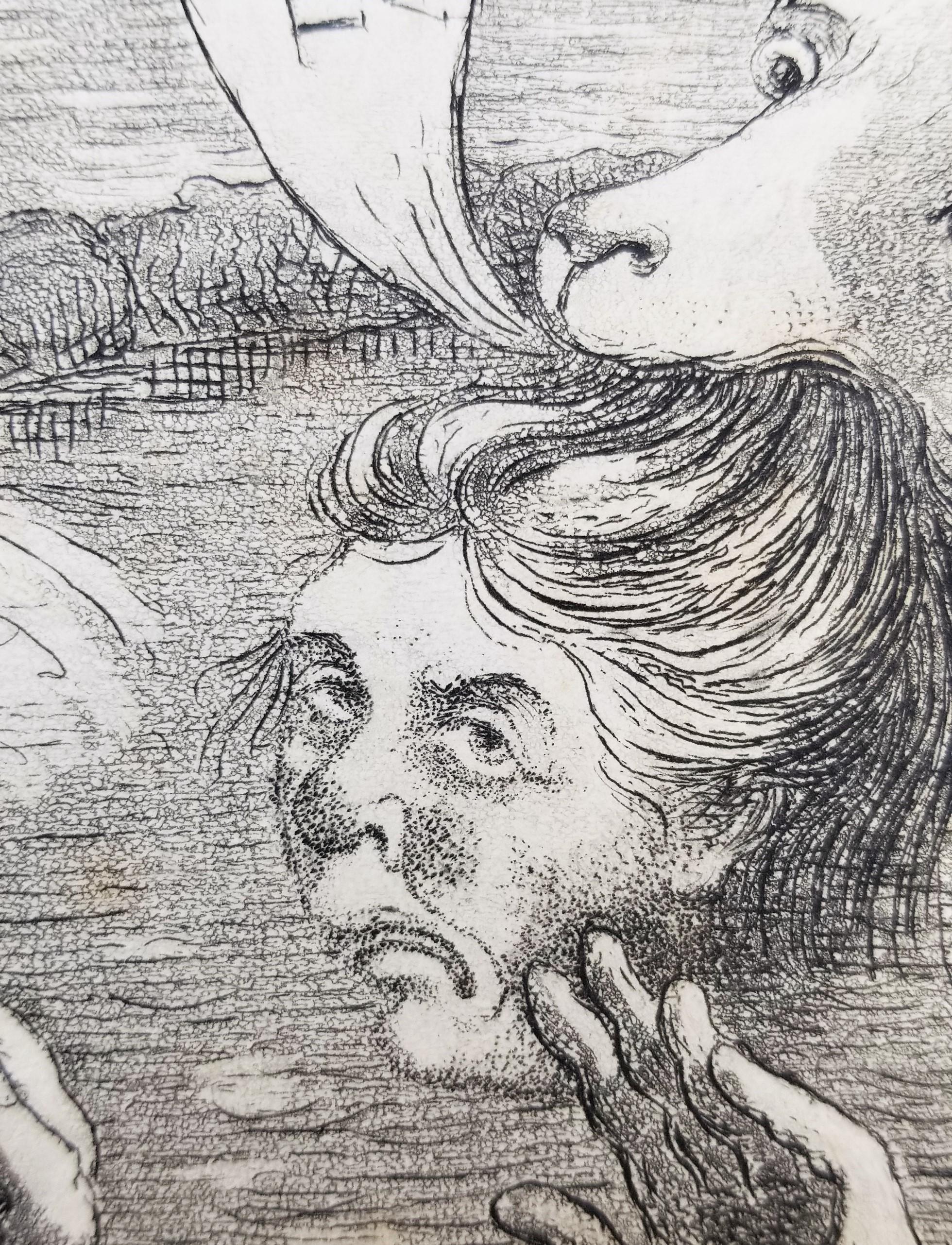 The Manager and his Dog /// Caricature Cartoonist British Humor Satire Etching For Sale 6