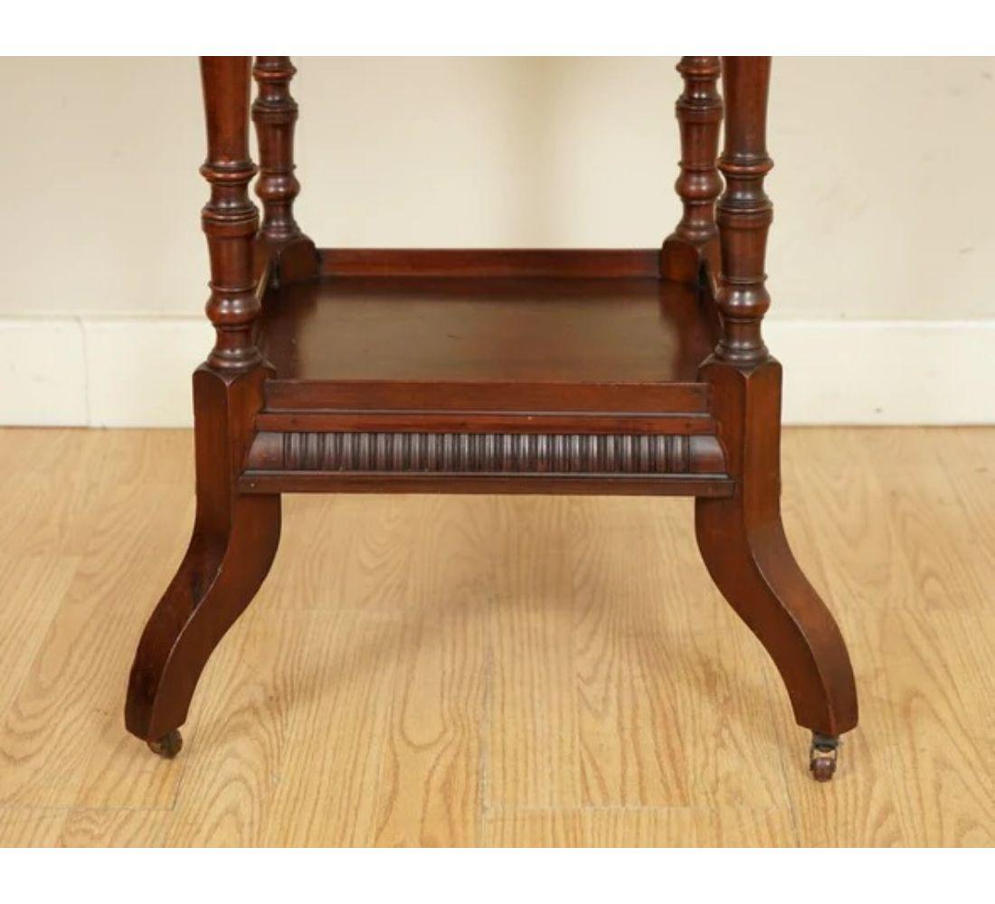 James Schoolbred Antique Arts & Crafts Octagonal Occasional Side End Table In Good Condition For Sale In Pulborough, GB