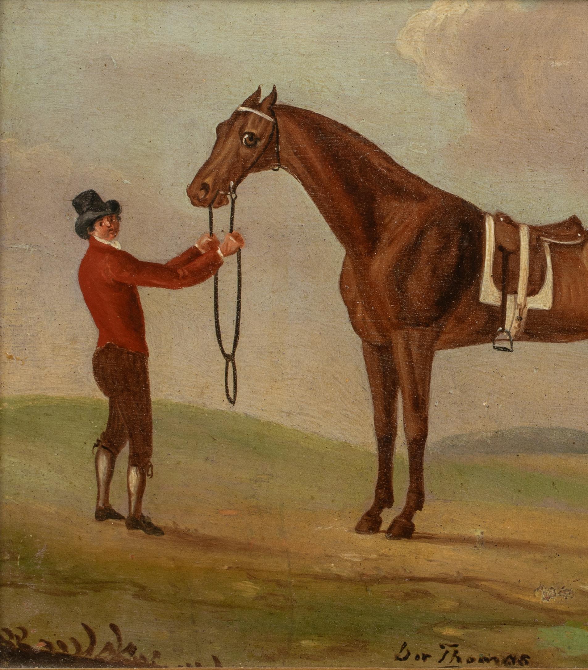 Portrait de Sir Thomas & Groom, 18e siècle 7