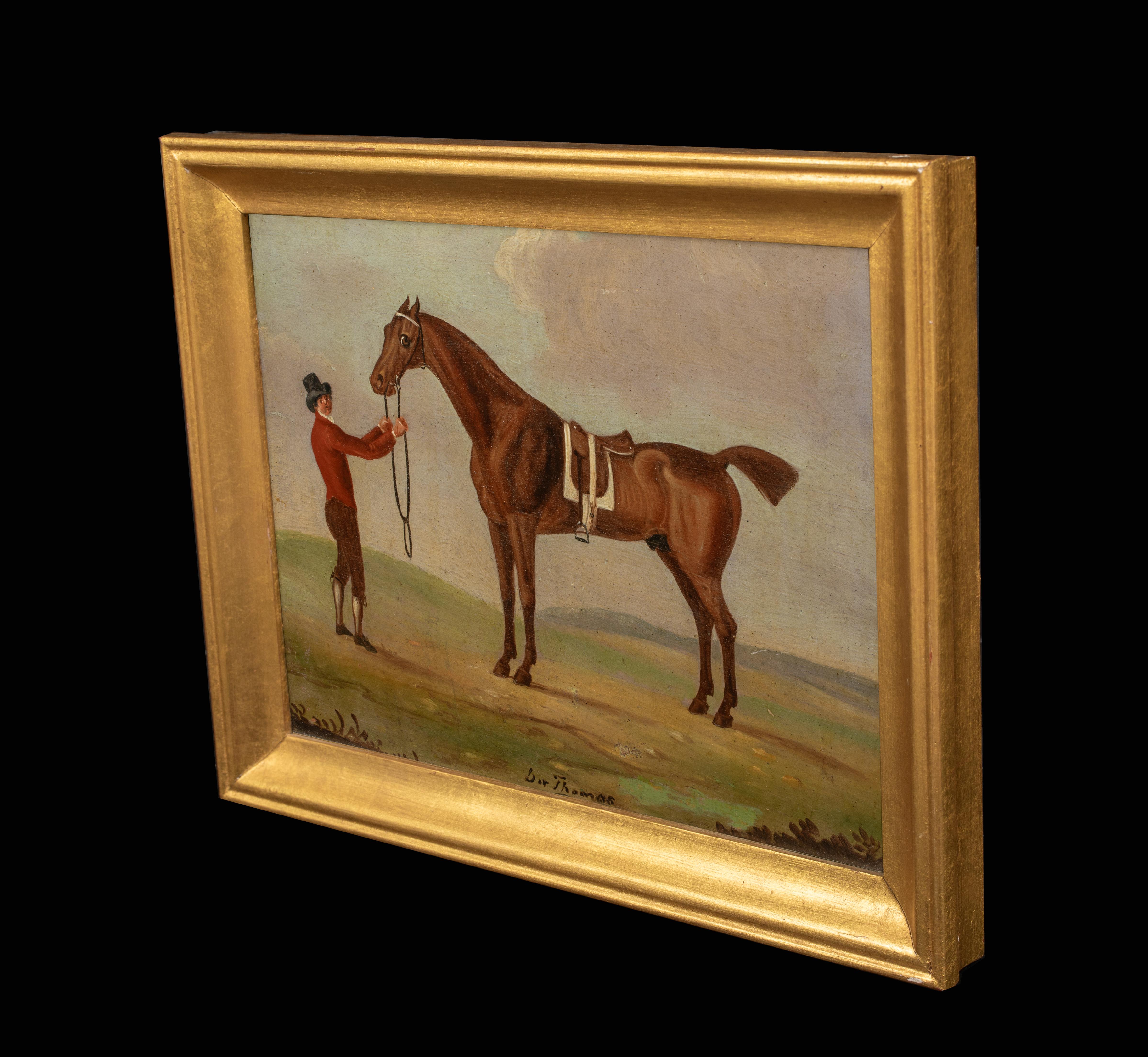 Portrait de Sir Thomas & Groom, 18e siècle 4