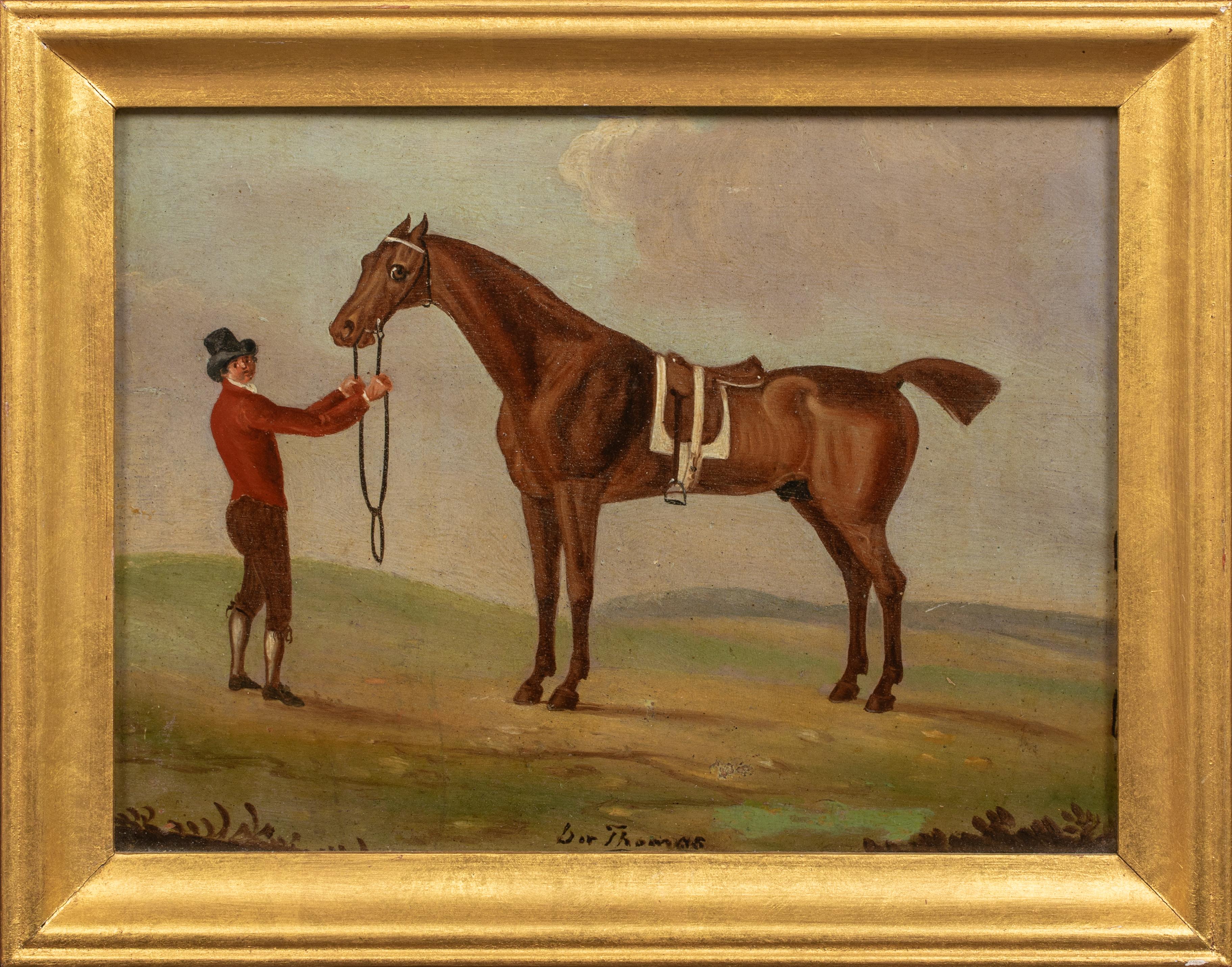 Animal Painting James Seymour - Portrait de Sir Thomas 
Groom, 18e siècle