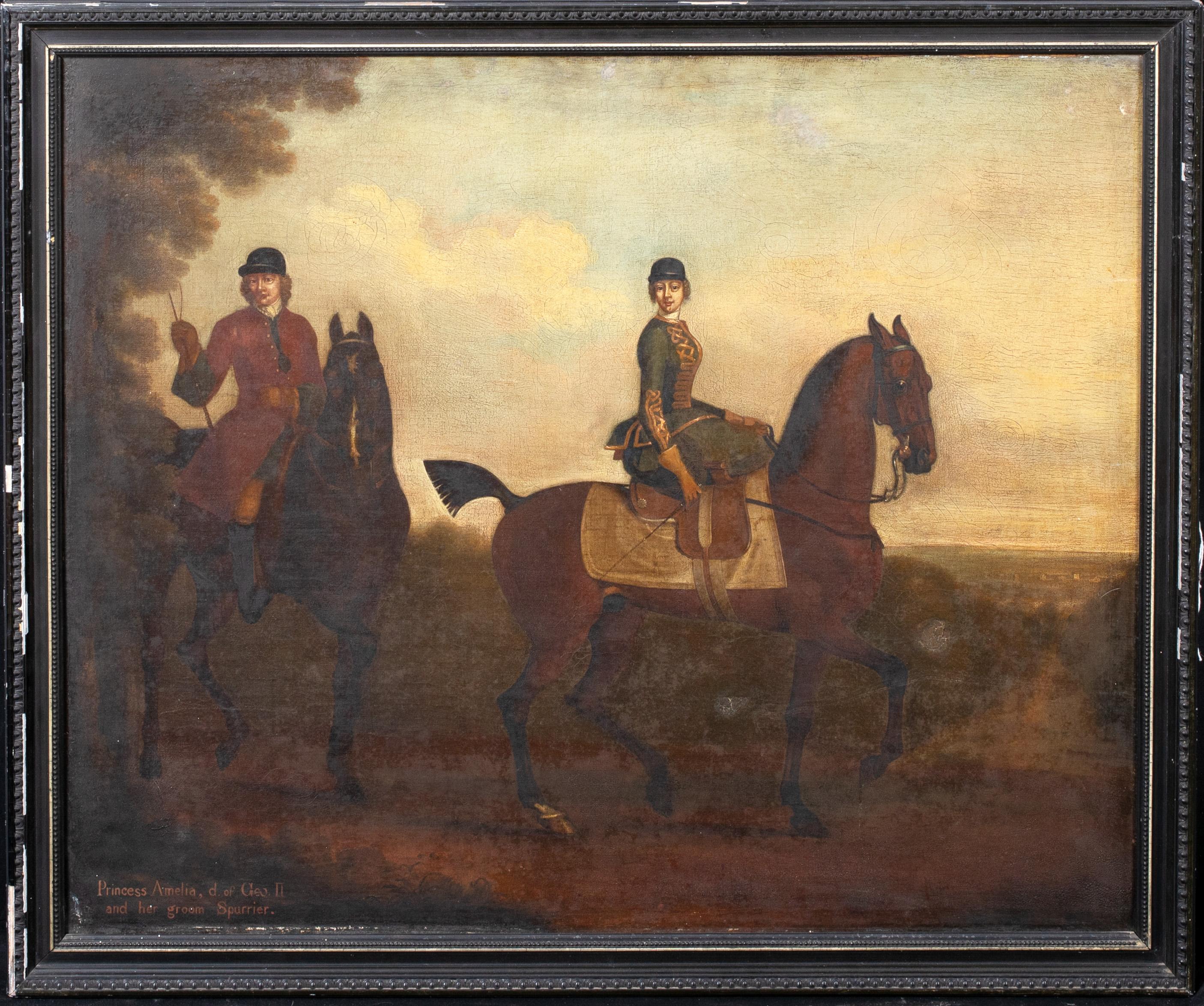 Princess Amelia, Daughter Of II and Her Groom Out Riding, 18th