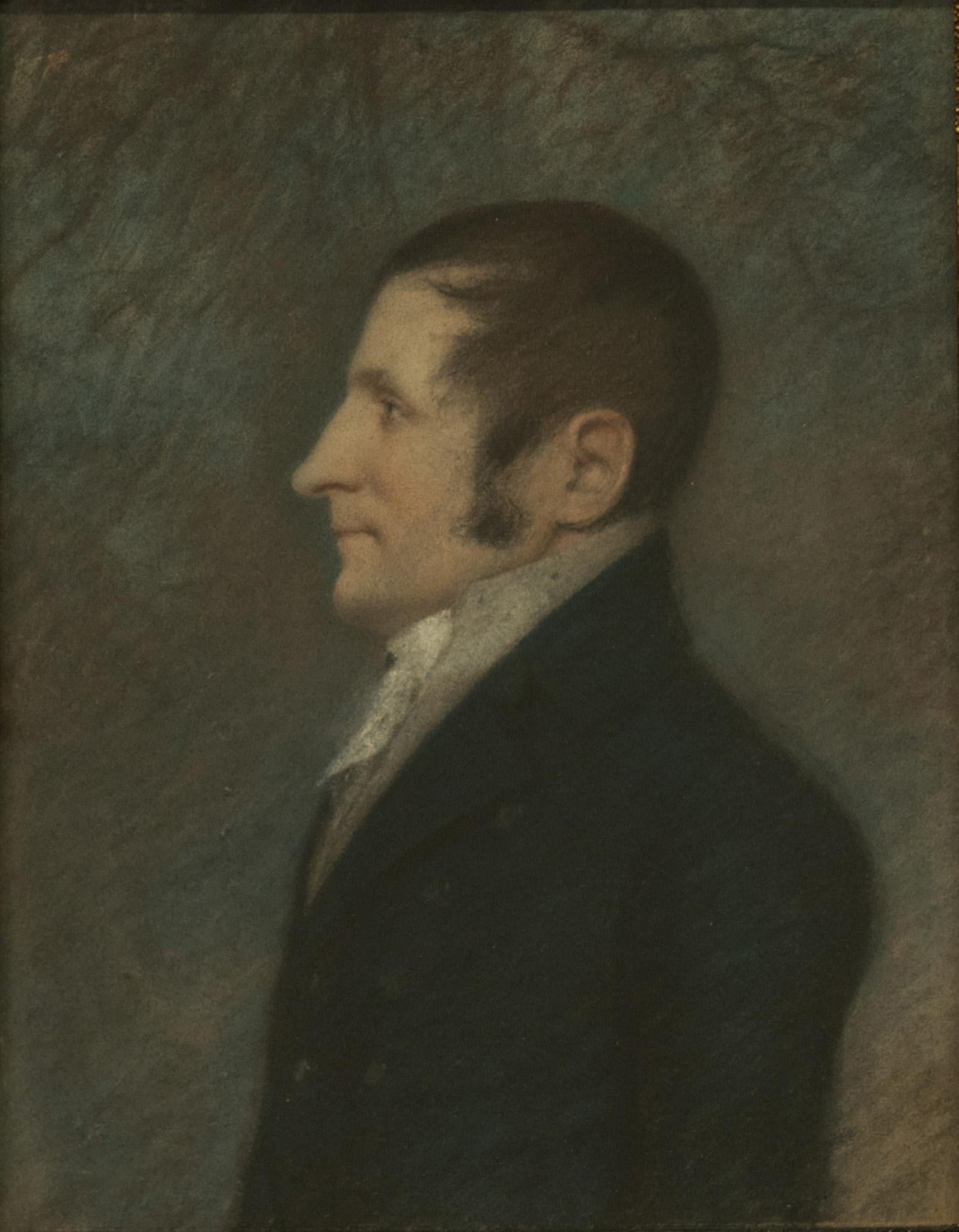 Revolución Americana Retrato Político Histórico Pintura General William Lyman - Painting de James Sharples