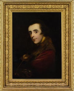 Antique James Shaw, Self-Portrait, Oil Painting