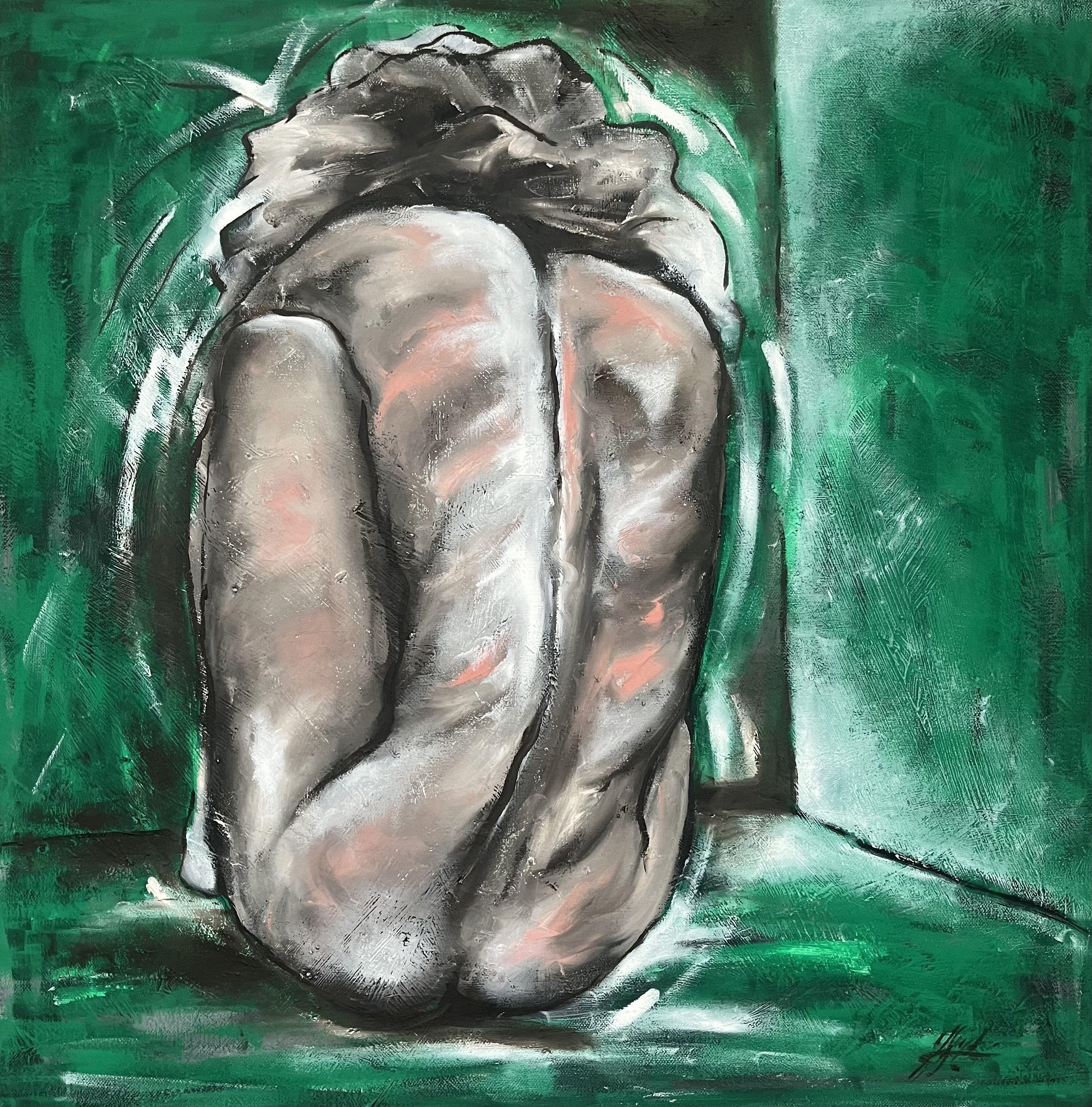 Cambios, Pintura, Óleo sobre lienzo - Painting de James Shipton