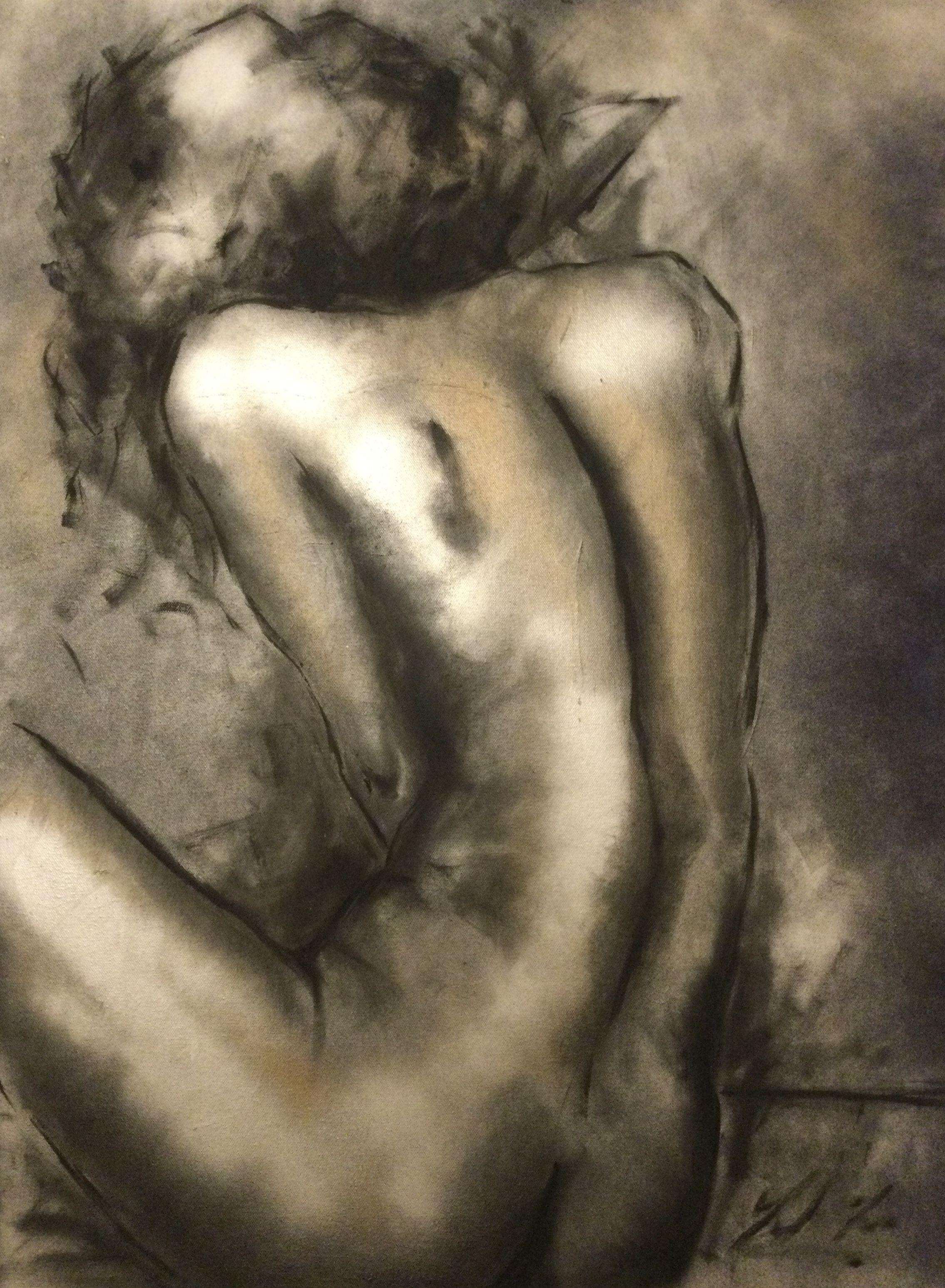 Nuvole, Pittura, Olio su tela - Painting di James Shipton
