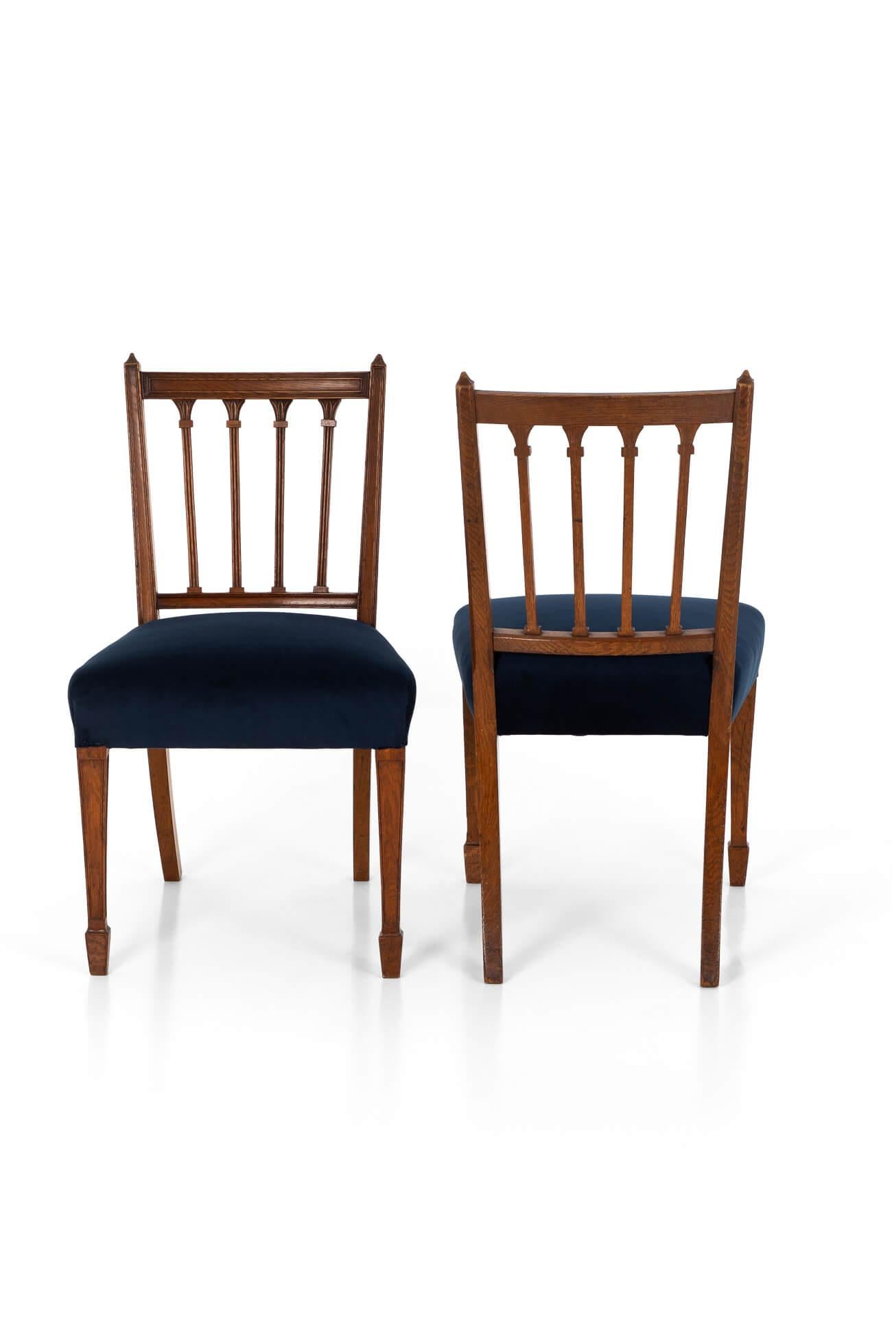Aesthetic Movement James Shoolbread Occasional Chairs For Sale