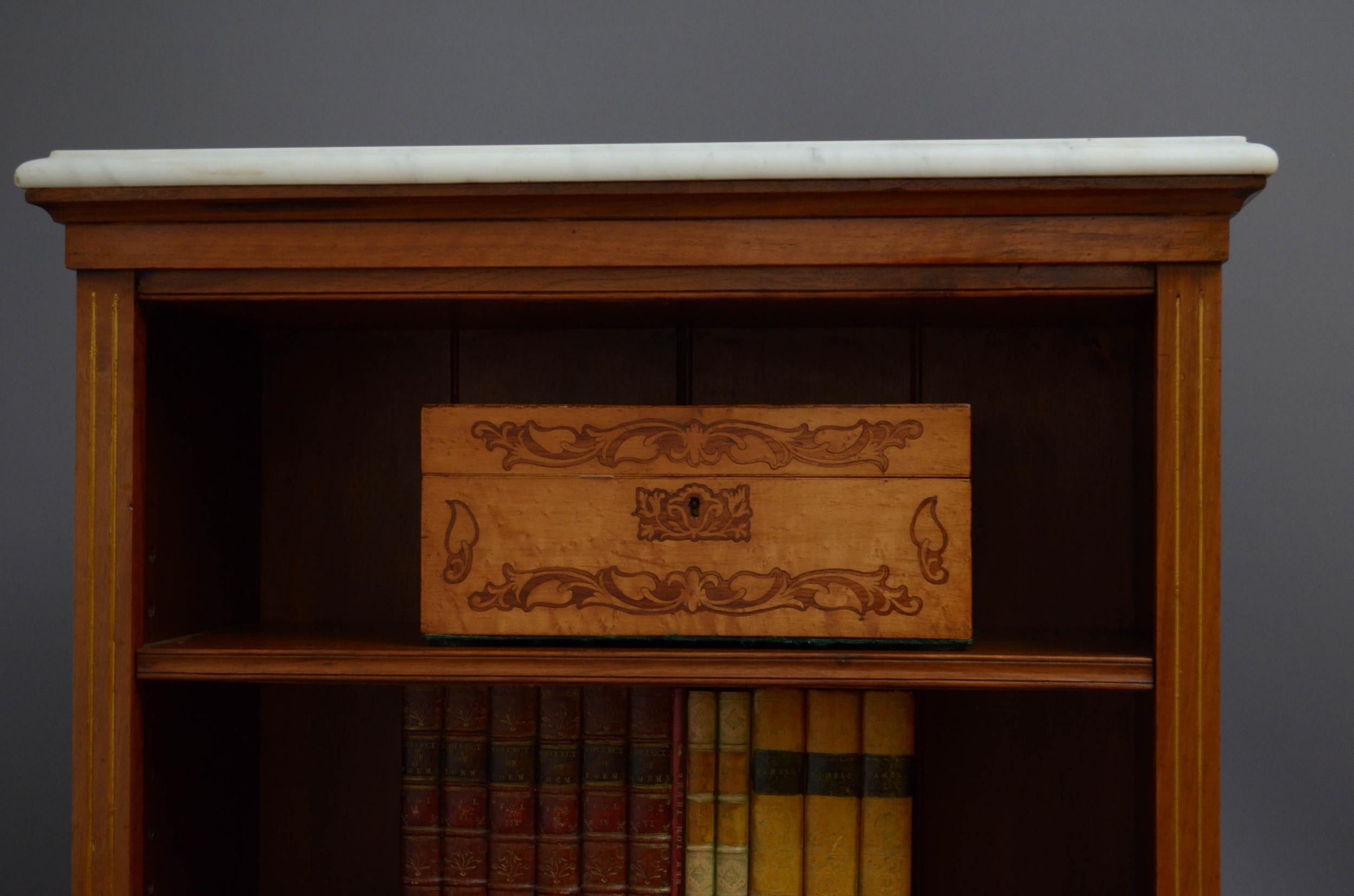 James Shoolbred & Co Small Open Bookcase In Good Condition In Whaley Bridge, GB