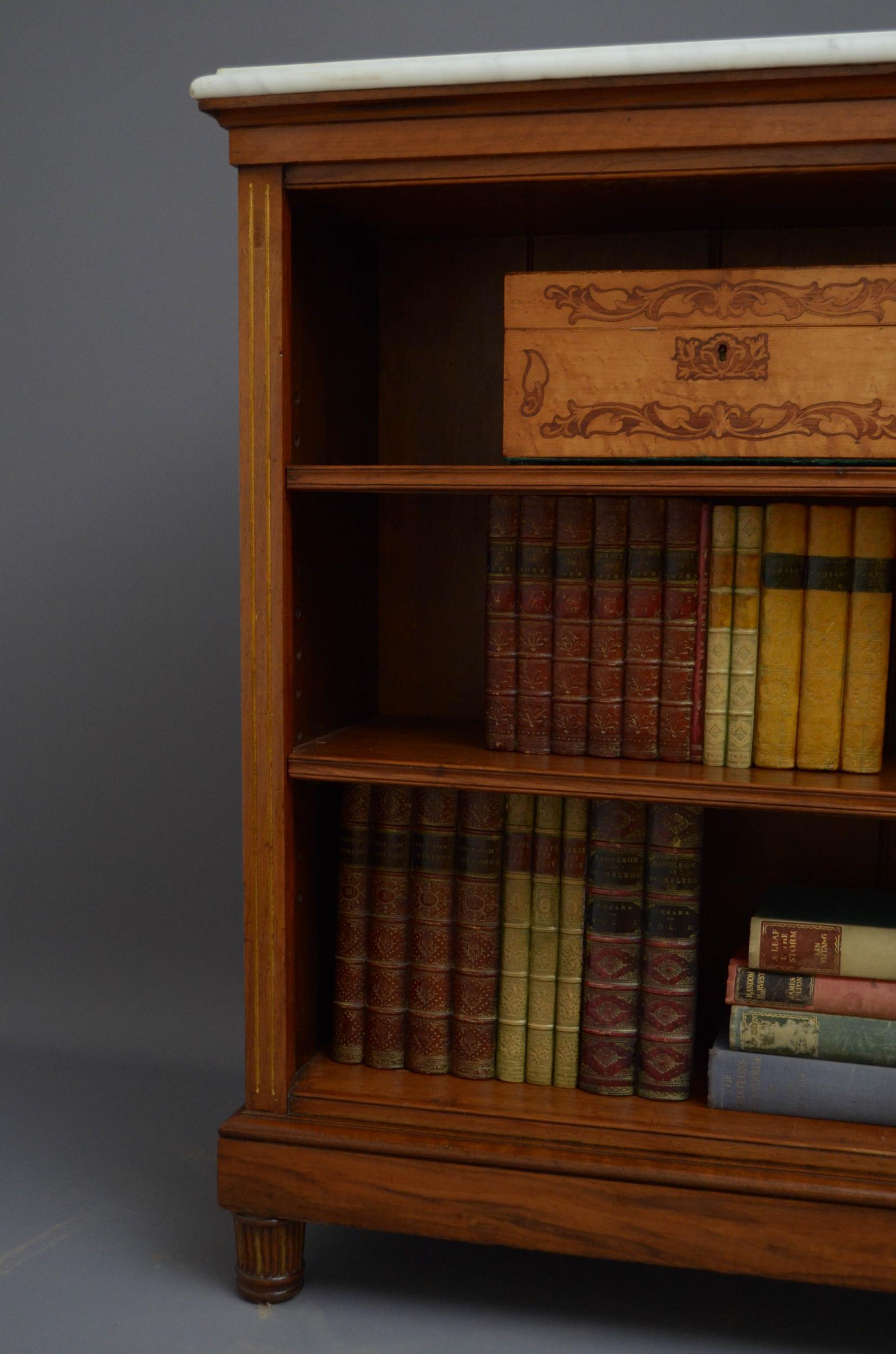 19th Century James Shoolbred & Co Small Open Bookcase