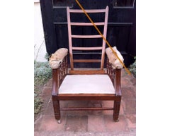 James Shoolbred, Morris & Co Style, an Aesthetic Movement Reclining Armchair