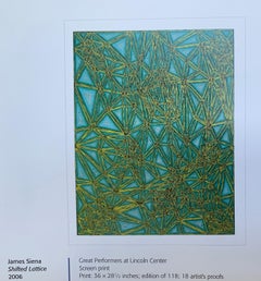 Shifted Lattice,  2006  James Siena  Screenprint Ed 118, signed,  abstract