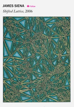 Shifted Lattice,  2006  James Siena  Screenprint Ed 118, signed,  abstract