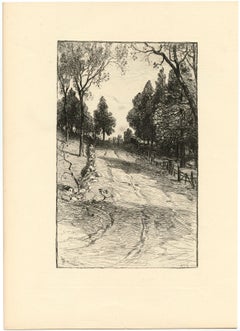 «Up the Hill», grabado original