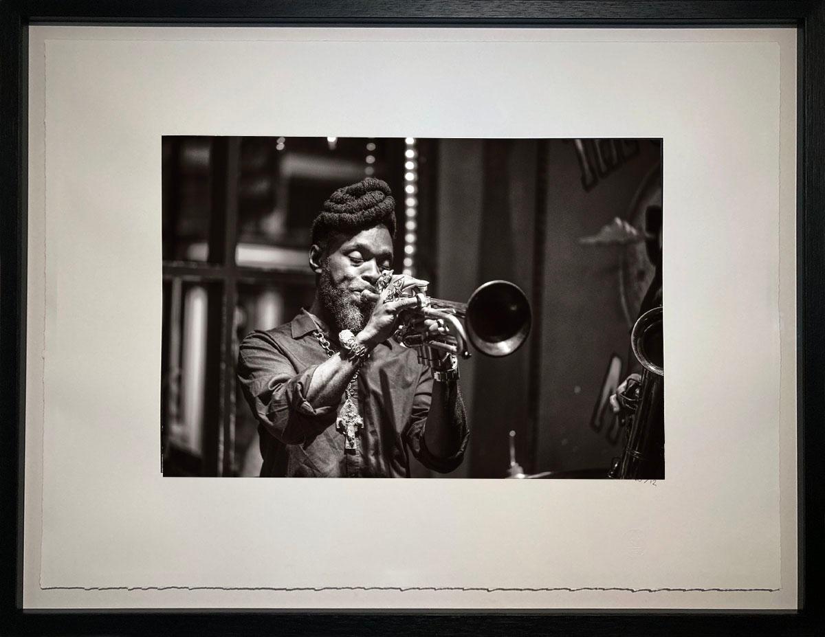 A Moment with Mario by James Sparshatt. Framed Palladium Platinum Photo