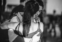 Corazon y Alma by James Sparshatt.  Romantic black and white photo of tango