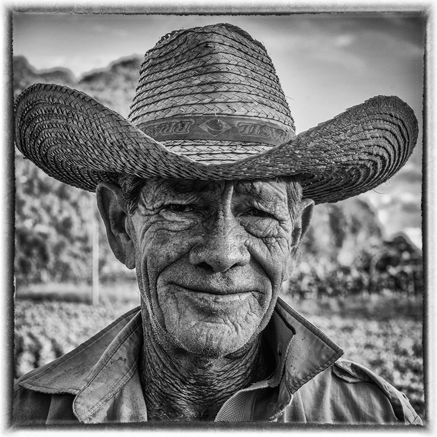A tobacco farmer from the Viñales valley.

The Spirit of the Revolution series documents the generation of Cubans that saw the dramatic changes of 1959 as young adults. They have a strength of character and underlying humour that transcends the