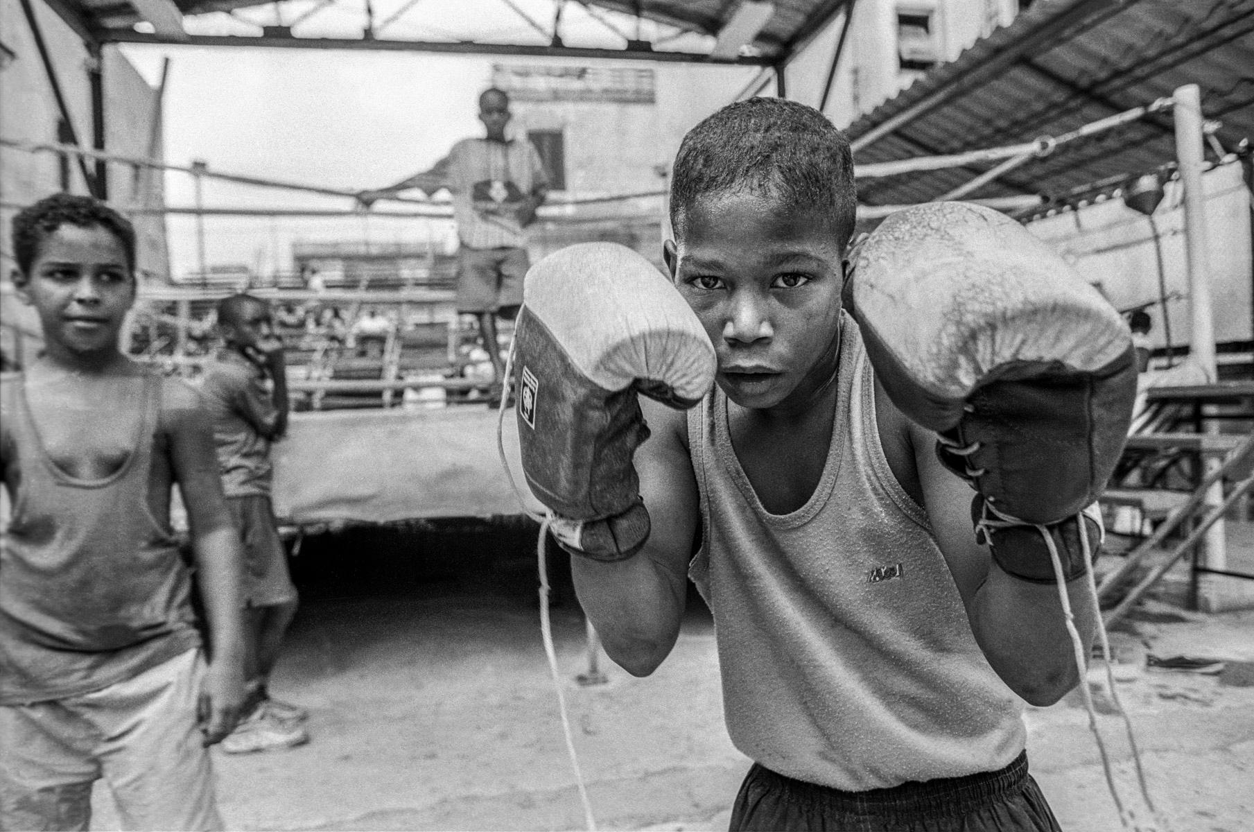 El Principe - the little prince.  The Raphael Trejo gym is an institution of Old Havana. An open air gym that has produced world beating champions from bare-footed initiates.  In 2004 this boy was a star in the making... he went on to win medals in