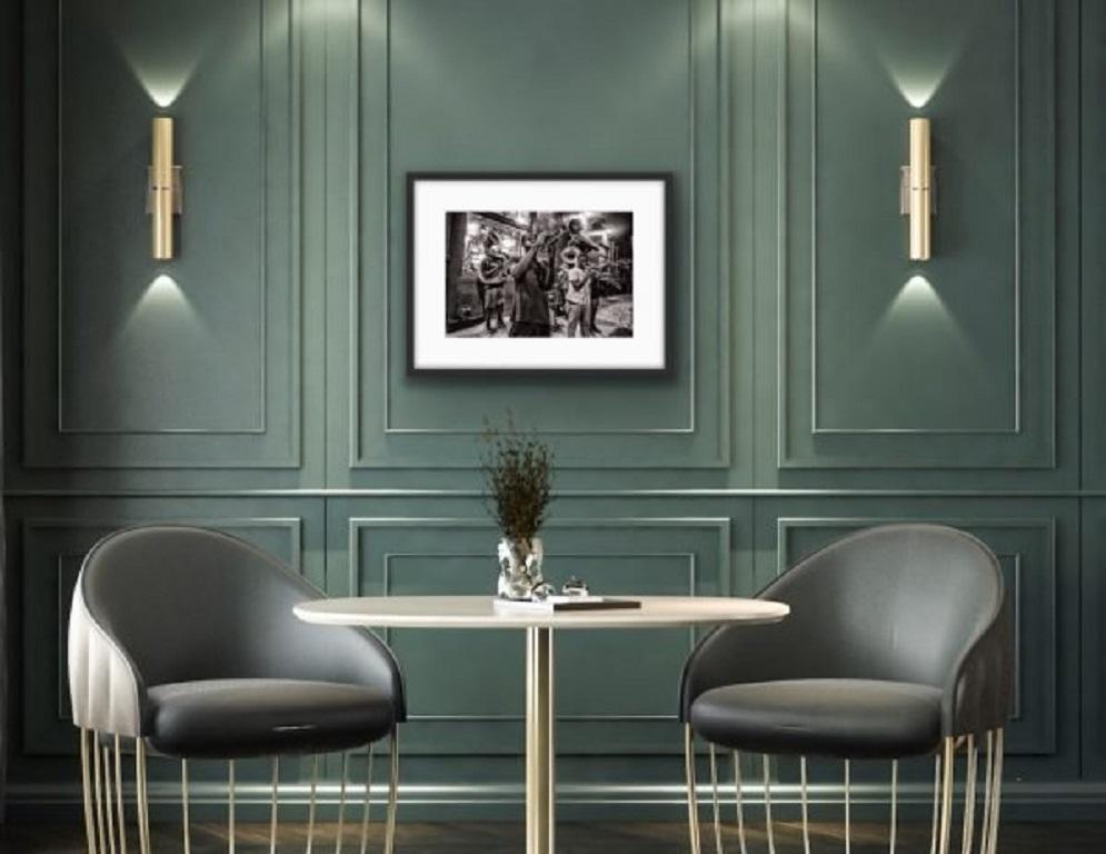 Fellazuli auf Franzosen von James Sparshatt. Silber-Gelatine-Foto mit Holzrahmen im Angebot 1