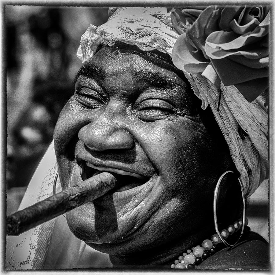 A lady of pure joy… dancing in the Plaza de la Revolucion on May 1st.

The Spirit of the Revolution series documents the generation of Cubans that saw the dramatic changes of 1959 as young adults. They have a strength of character and underlying