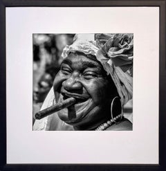 La Dama de la Plaza by James Sparshatt - Silver Gelatin Print with Wood Frame