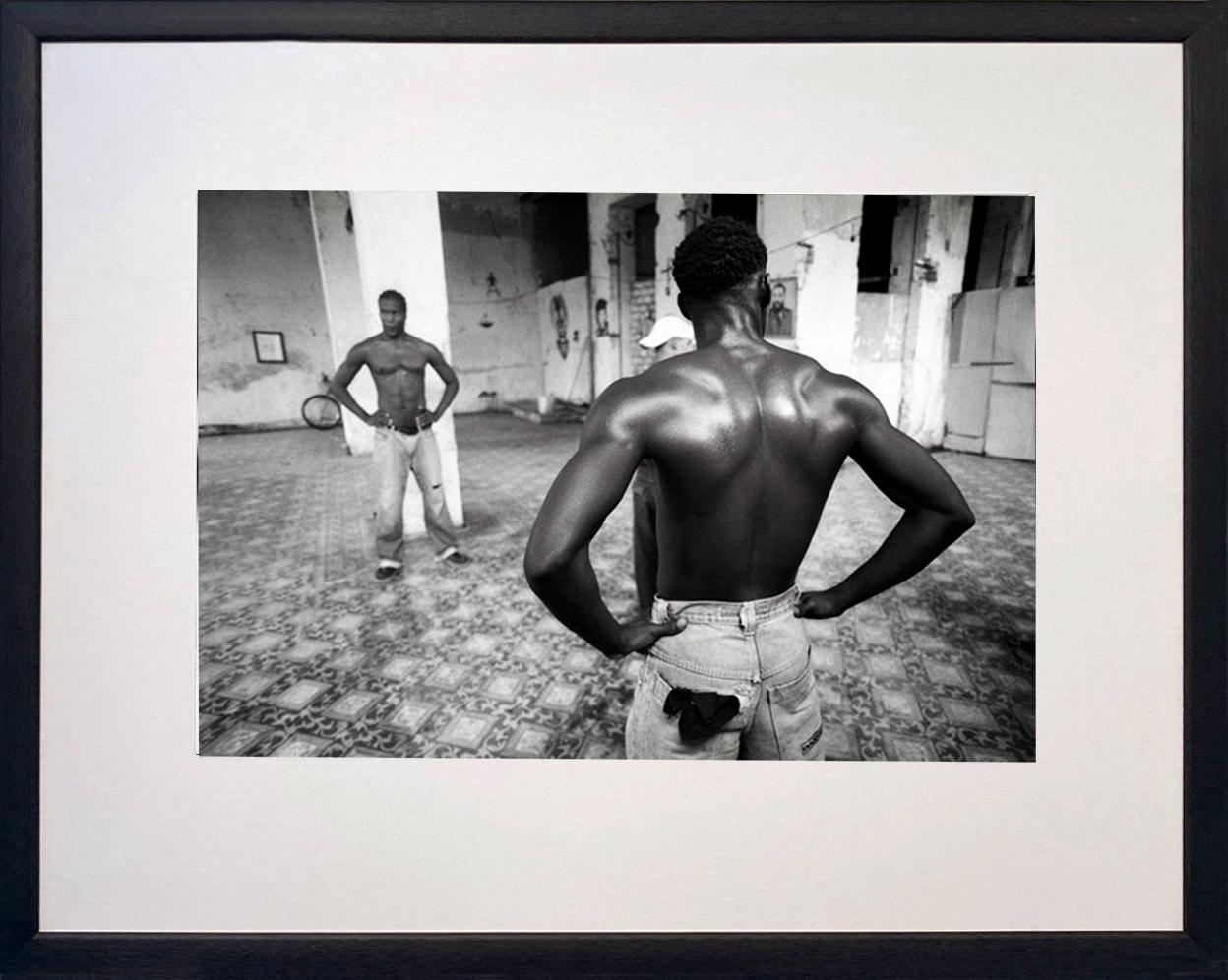 The sculpted bodies of two dancers during a rehearsal in Santiago de Cuba…

James Sparshatt’s photographs of music and dance capture the emotion and intensity of people.

The work is available as silver gelatin and palladium platinum