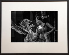 La Furia del Mantón. Black and white photograph of flamenco by James Sparshatt 