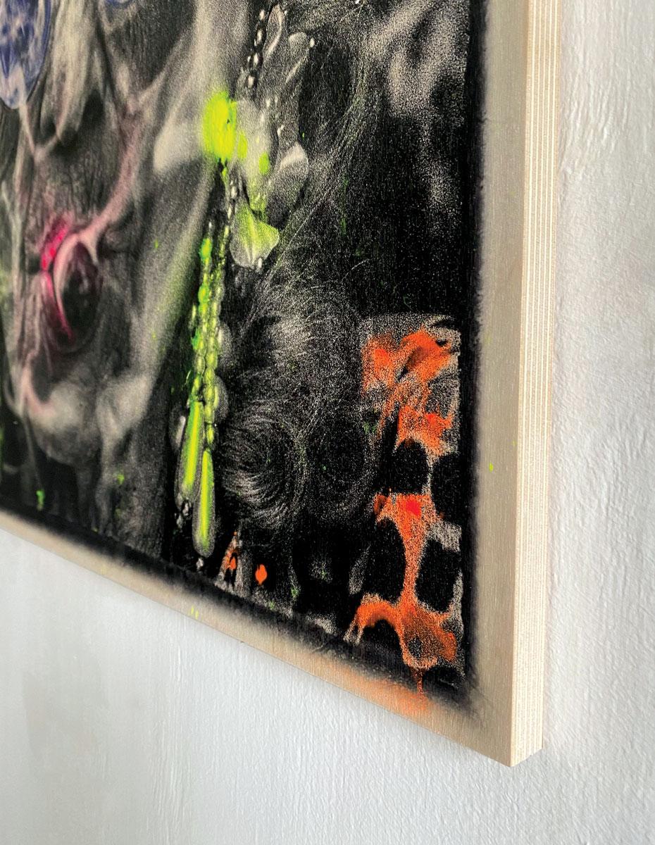 Puro... Alegría  #III.  Neo auf Holz – von Sparshatt Dalzell. im Angebot 1