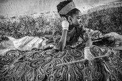 Silent Dreams by James Sparshatt. black & white photo. Carnival dancer. Brazil