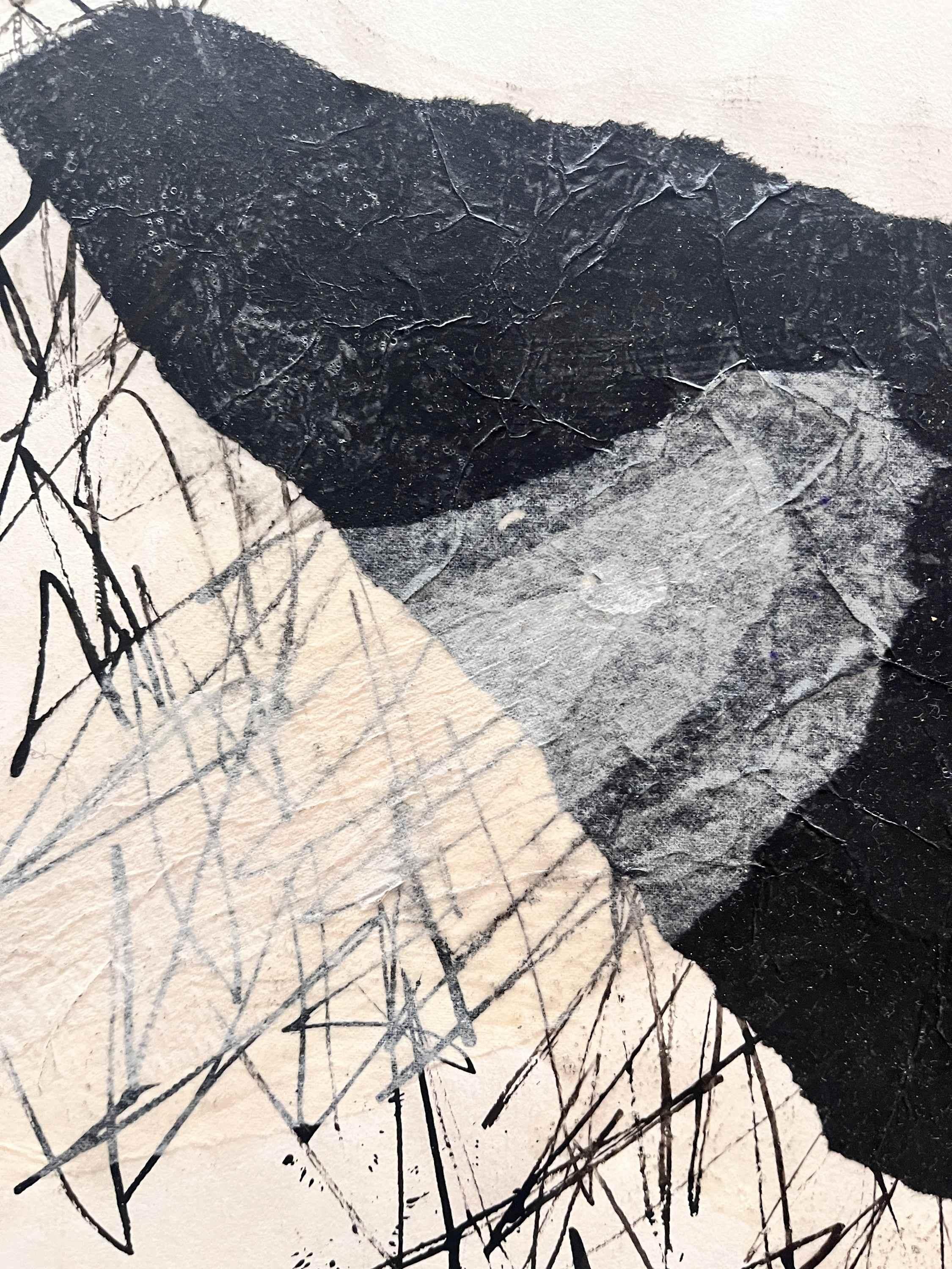 1958 Collage à l'encre 