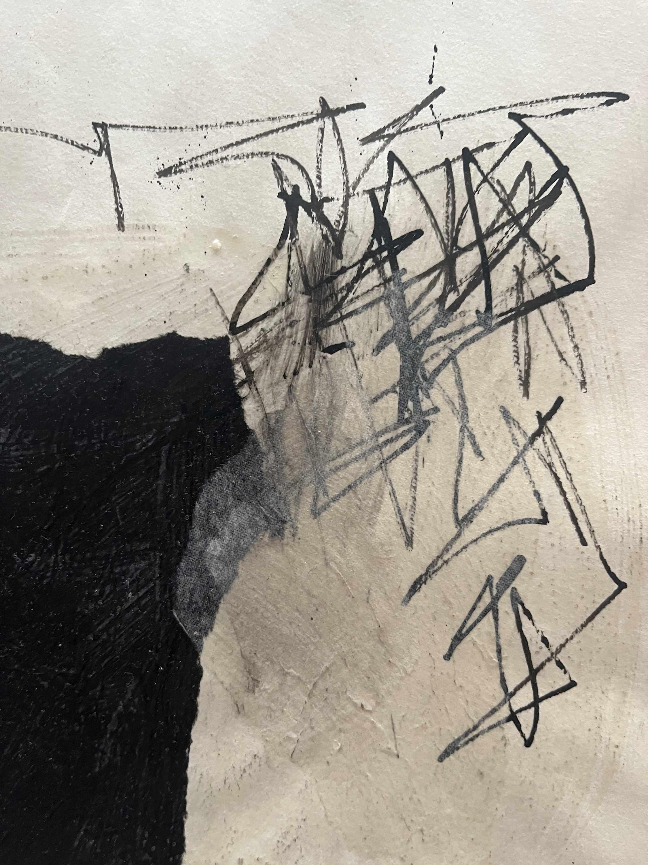 1958 Collage à l'encre 