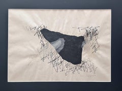 Vintage 1958 Ink Collage "#1"
